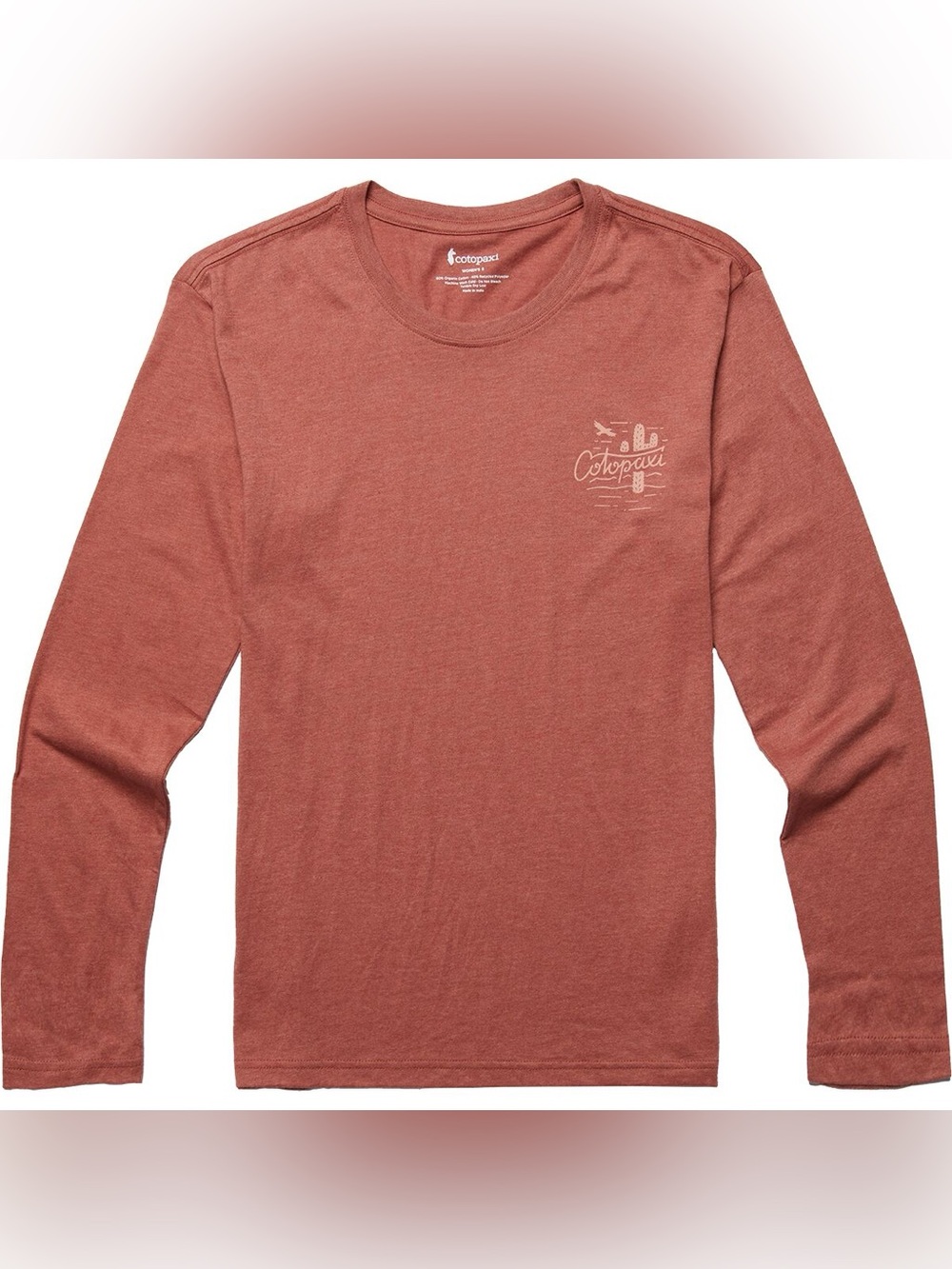 Cotopaxi Hello Llama Long Sleeve T-Shirt Burgundy Men’s Large
